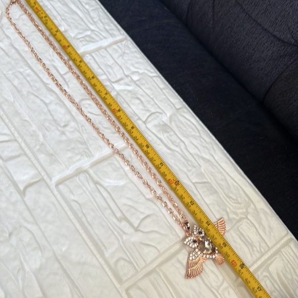 Owl Necklace Pendant Chain 15.5" (lenght) approx. - Picture 11 of 12